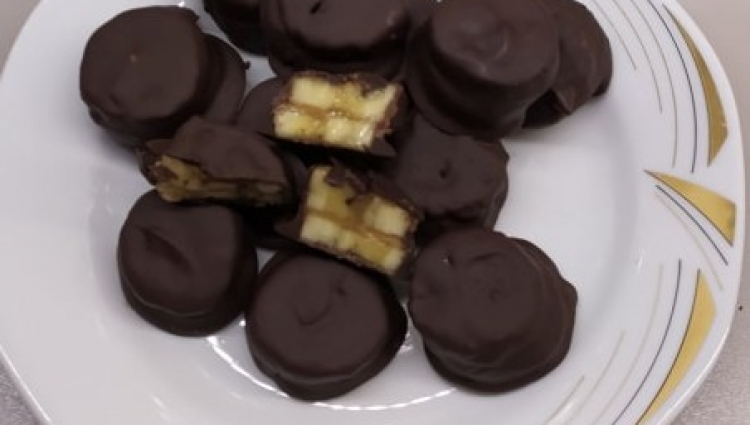 Μπουκίτσες μπανάνας με σοκολάτα