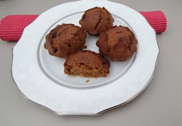 Muffins σοκολάτας με γάλα αμυγδάλου